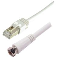 Câble RJ45 Mâle / Prise ''F'' Mâle - Erard