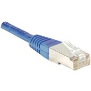 Cordon RJ45 budget catégorie 5e F/UTP bleu - 0,15 m