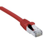 Cordon RJ45 catégorie 6A F/UTP LSOH snagless rouge - 1 m