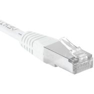Cordon RJ45 catégorie 6A F/UTP blanc - 0,15 m