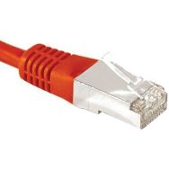 Cordon RJ45 catégorie 6A F/UTP rouge - 1 m