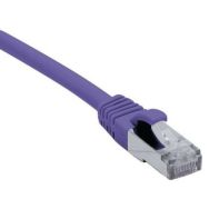 Cordon RJ45 catégorie 6A S/FTP LSOH snagless violet - 25 m