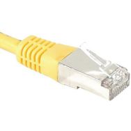 Cordon RJ45 catégorie 6A S/FTP jaune - 7,5 m