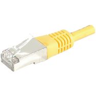 Cordon RJ45 catégorie 6 S/FTP jaune - 15 m