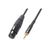 Cordon XLR femelle / jack 3,5 mâle stéréo 0,5 m