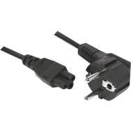Cordon d'alimentation tripolaire CEE7 / C5 Noir