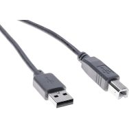 Câble éco USB 2.0 type A /B gris - 1,0 m