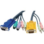 Cordon kvm VGA/PS2+AUDIO, 1,80 m ATEN