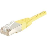 Cordon patch RJ45 - Câble droit Cat. 6 - Blindé FTP - Jaune