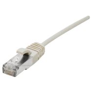 Cordon patch blindé RJ45 fin gris 5m CAT 6A S/FTP LSOH SNG