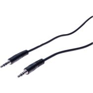 Cordon stéreo jack 3.5 mm noir - 2 m