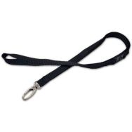 Cordon tour de cou sécurisé plat avec mousqueton ovale - 100