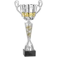Coupe argent 2 anses en relief