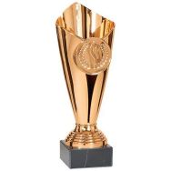 Coupe bronze avec socle noir - économique - 24cm