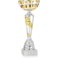 Coupe blanc et or - économique - 31cm