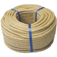 Couronne de 100 mètres cordage chanvre diam 30 mm Rupture 6180 Kg