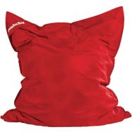 Coussin Jumbo Velvet rouge scarlet