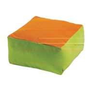 Coussin carré bicolore