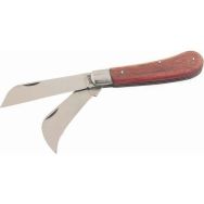 Couteau pour électricien 2 lames dont une serpette 70 mm