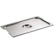 Couvercle inox avec poignée gastronorme 2/1 pour bac