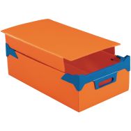 Couvercle orange Pour Caisse Dim: 535X345 mm 35 L