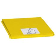Couvercle plastique jaune pour station de tri 60L