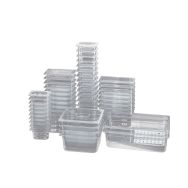 Couvercle pour bac gastronormes copolyster GN 2/1 - transparent