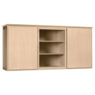 Crédence 2 portes et étagères pour buffet Mona plateau stratifié Sunset Creation