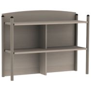 Crédence pour buffet Arcus 2 portes mélaminé chêne hongrie - noisette cuir