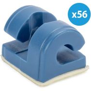 Crochet à vis pour but en acier - Lot de 56  - Metaluplast