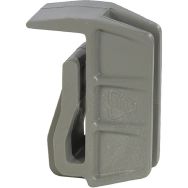 Crochet d'angle PVC pour tablette pleine inox Norme 5