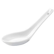 Cuillère chinoise en porcelaine blanc-Revol