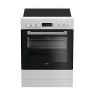 Cuisinière vitrocéramique - Largeur 60 cm - Beko - FSE67300WCS