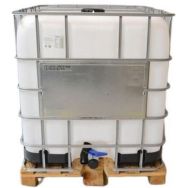 Cuve 1000L rénovée UN avec couvercle + palette Bois