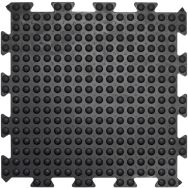 Dalle emboîtable anti-fatigue milieu-50cmx50cm-Noir