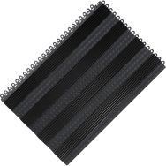 Dalle grattoir antidérapant surface fermée-29cmx44cm-Noir