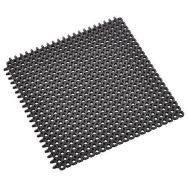 Dalle modulable 12 mm antifeu à petites alvéoles 50x50 Noir