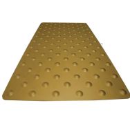Dalle podotactile intérieure TOLPLOT en aluminium anodisé 800 x 420 mm or