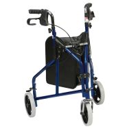 Déambulateur Rollator 3 roues Delta bleu