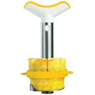 Découpe ananas & découpe morceaux acier brossé