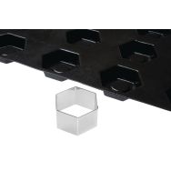 Découpoir hexagone L 72mm inox