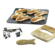 Découpoir poisson-toast inox