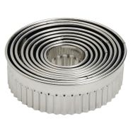 Découpoir rond cannelé de 9 emporte pièces Inox - Lacor