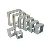 Découpoirs carrés unis inox 8 pièces