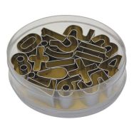 Découpoirs chiffres + divers (boite de 16 pièces)