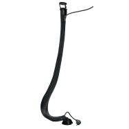 Descente de câbles flexible résille noir