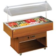 Desserte DELIZIE positive statique 4 GN 1/2, relavage automatique- DELIZIE/SP