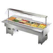 Desserte ISOLA inox bain-marie, 4 GN 1/1- Isola 4 BM inox