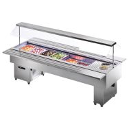 Desserte ISOLA inox positive ventilée 4 GN 1/1- Isola 4 M VT inox