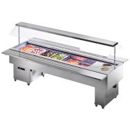 Desserte ISOLA inox positive ventilée 8 GN 1/1- Isola 8 M VT inox